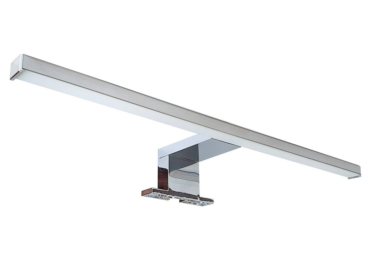 Szafka łazienkowa z lustrem, półkami i oświetleniem LED 80x50 cm - dąb sonoma