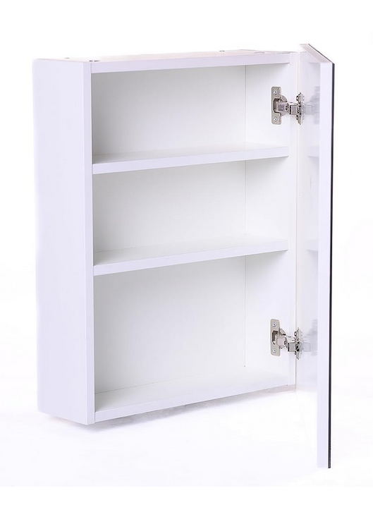 Szafka łazienkowa z lustrem i oświetleniem LED 150 cm biały mat