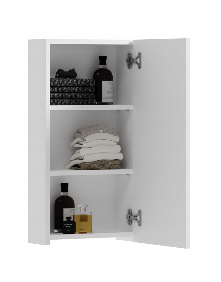 Szafka łazienkowa wisząca 50 cm nad toaletę - dąb craft złoty