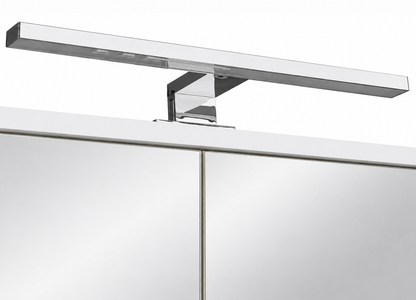 Szafka Łazienkowa Lustrzana Wisząca z Lustrem Biała mat 50x70 cm Lampka LED
