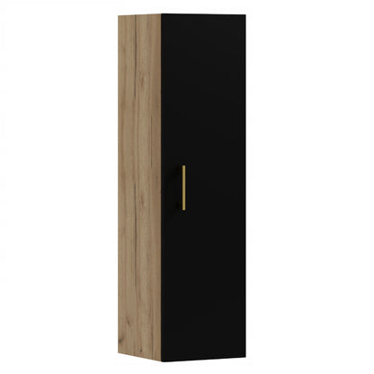 Słupek łazienkowy wiszący LINO 110 czarny/dąb craft złoty