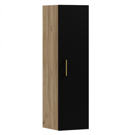 Słupek łazienkowy wiszący LINO 110 czarny/dąb craft złoty