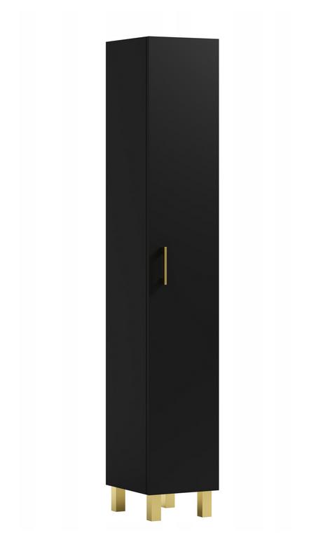 Słupek łazienkowy stojący 170 cm czarny mat