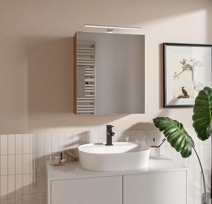 Szafka łazienkowa z lustrem Better Home, 50 x 60 x 18,7 cm, Oświetlenie LED, Dąb sonoma