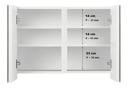 SZAFKA ŁAZIENKOWA Z LUSTREM 100 cm